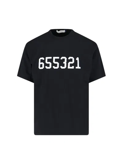 Undercover Black Embroidered T-shirt In Black  