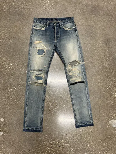 Pre-owned Undercover 68 Black Yarn Denim In Blue