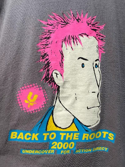Pre-owned Undercover 90's Figure Print Tee In Gray