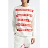 Undercover Anarchy Is The Key Cotton Fleece Sweatshirt In Off White