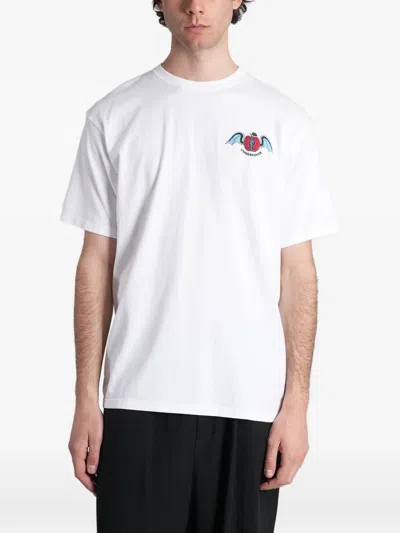 Undercover Apple-print T-shirt In White