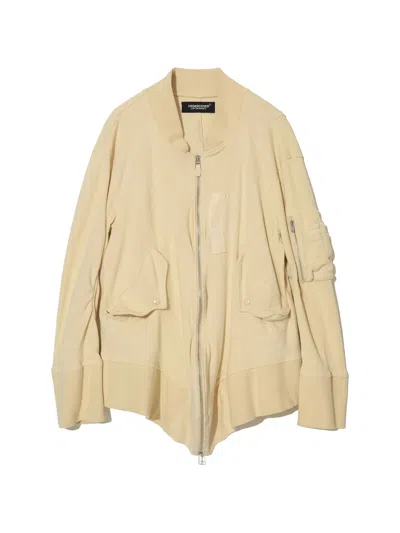 Undercover Asymmetric Bomber Jacket In Neutral