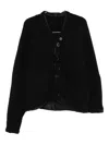 Undercover Asymmetric Cardigan In Black