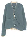 Undercover Asymmetric Cardigan In Blue