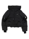 Undercover Asymmetric Puffer Jacket In Black