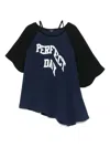 Undercover Women S Shoulder Strap Raglan T-shirt Navy In Blue