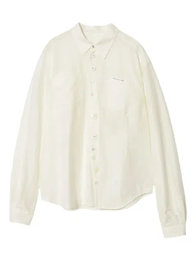 Undercover Asymmetrical-buttons Shirt In Neutral