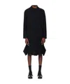 Undercover Asymmetrical Coat In Black