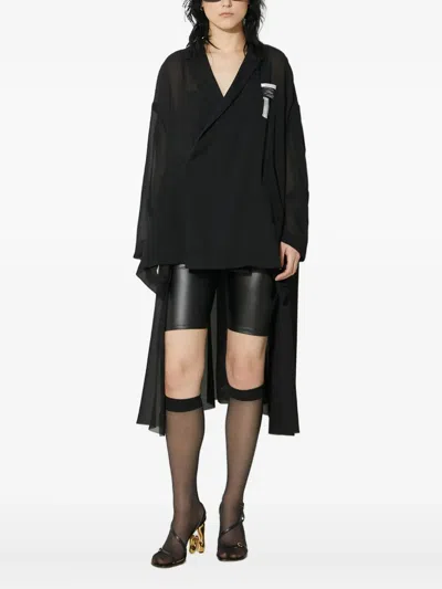 Undercover Asymmetrical Top In Black