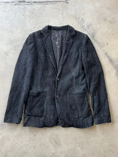 Pre-owned Undercover Aw02 Witches Cell Division Blistered Lambskin Blazer | M In Black