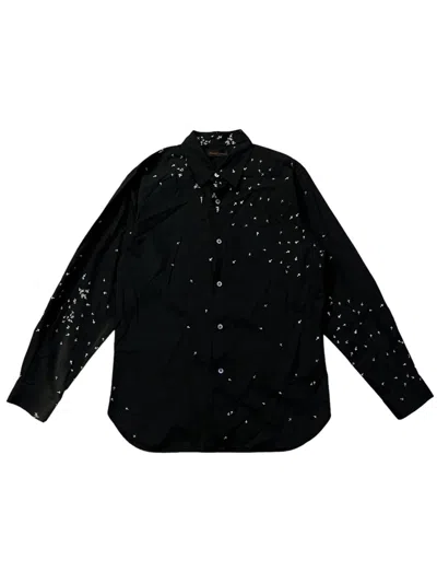 Pre-owned Undercover Aw02 Witches Cell Division Cross Button Up Shirt In Black