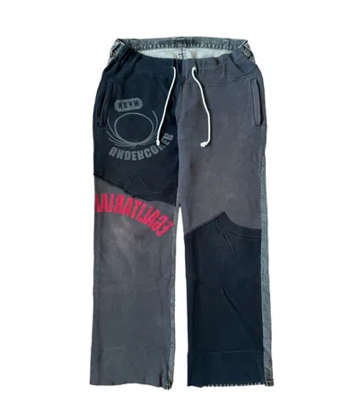 Pre-owned Undercover Aw03 “paper Doll” Hybrid Denim In Black/gray