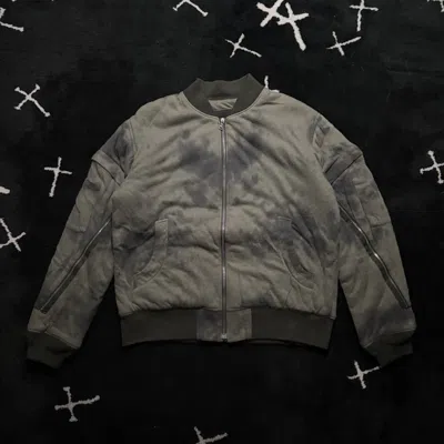 Pre-owned Undercover Aw04 - Hand Dyed Zip Ma1 Bomber Jacket In Multi