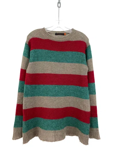 Pre-owned Undercover Aw05 Arts & Crafts Mohair Sweater In Striped