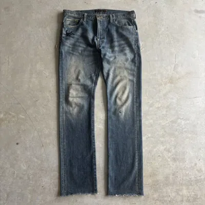 Pre-owned Undercover Aw05 “arts & Crafts” Skull Denim In Blue