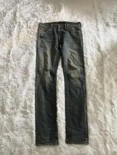 Pre-owned Undercover Aw05 Skull Denim In Blue