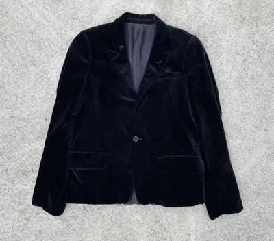 Pre-owned Undercover Aw06 Guruguru Bug Velvet Jacket In Black