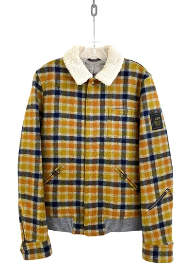 Pre-owned Undercover Aw08 Unrealclothes Plaid Wool Jacket In Yellow