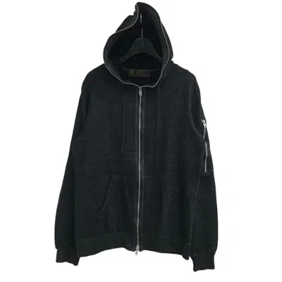 Pre-owned Undercover Aw09 Earmuff Maniac Zip Up Hoodie In Black