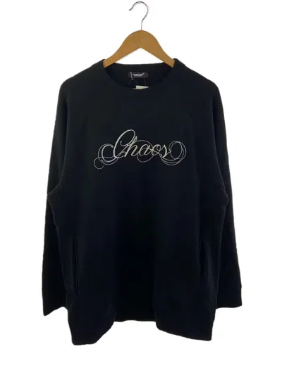 Pre-owned Undercover Aw14 Oversized Embroidered Chaos Sweatshirt In Navy