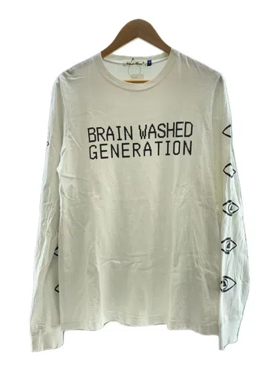 Pre-owned Undercover Aw17 Brain Washed Generation Long Sleeve Tee In White
