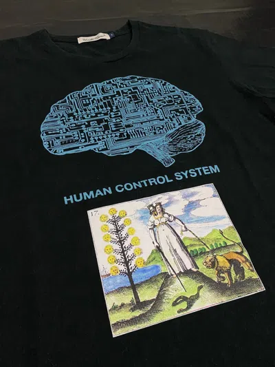 Pre-owned Undercover Aw17 Human Control System Tee In Black