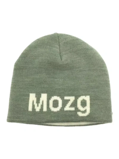 Pre-owned Undercover Aw19 "mozg" Wool Knit Beanie In Green