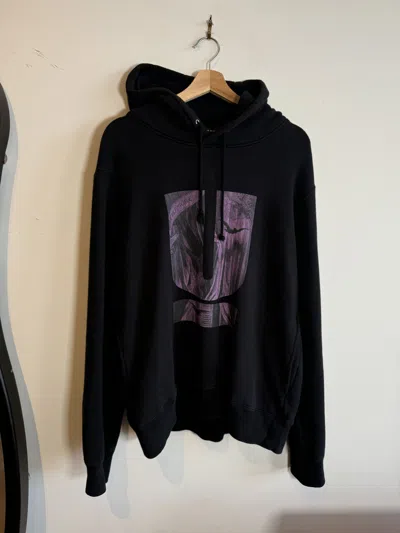 Pre-owned Undercover Aw19 Purple Bat Hoodie Size 5 In Black