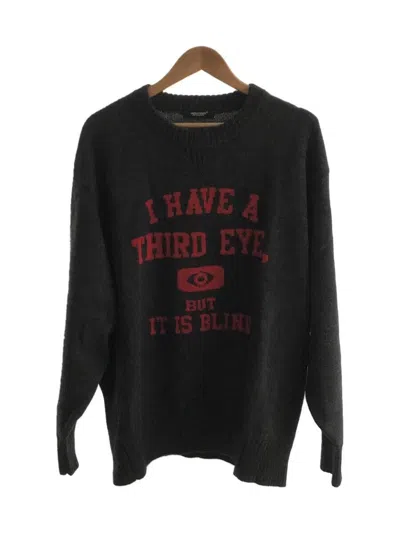 Pre-owned Undercover Aw22 "i Have A Third Eye" Wool Knit Sweater In Grey