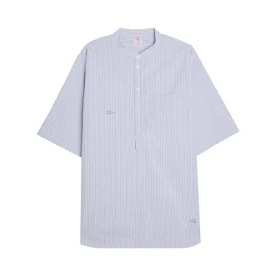 Pre-owned Undercover Banded Collar Strip Shirt 'white' | Men's Size 4
