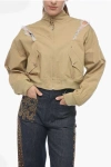 Undercover Bare Back Cotton Bomber Jacket With Cut-outs