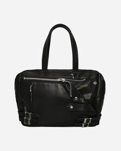 Undercover Basic Leather Riders Bag In Black