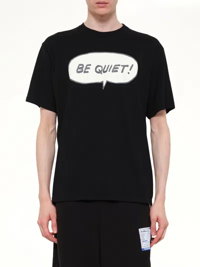 Undercover Uc1f3804 "be Quiet" Short Sleeve T-shirt In Black