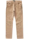 Undercover Bead-detailing Slim-fit Trousers In Neutrals