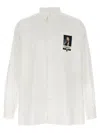 Undercover Button-down Collar Shirt With Front Pocket In White