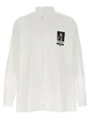 Undercover Button-down Collar Shirt With Front Pocket In White
