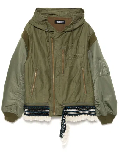 Undercover Bead Embellishment Jacket In Green