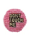 Undercover Bead-embroidered Brooch In Pink