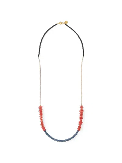 Undercover Beaded Chain Necklace In Multi