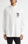 Undercover Button-down Collar Shirt With Front Pocket In Multi