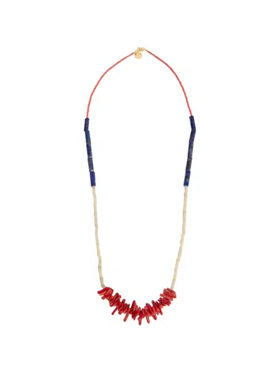 Undercover Beaded Necklace In Multi