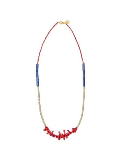 Undercover Beaded-stone Necklace In Multi