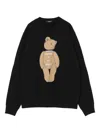 Undercover Bear Graphic Pullover In Black