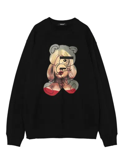 Undercover Sweatshirt Mit Teddy-print In Schwarz