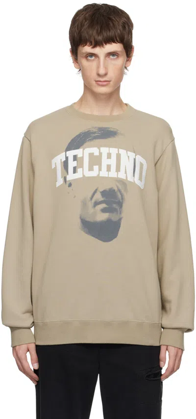 Undercover Techno Sweater In Beige
