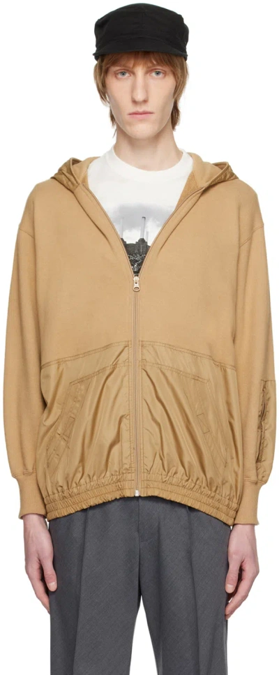 Undercover Beige Zip-up Hoodie