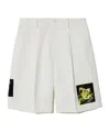Undercover White Appliqué Shorts In White