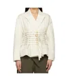 Undercover Off-white Buckle Blazer In Off-white