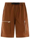 UNDERCOVER BELTED S SHORT BROWN