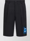 Undercover Bermuda Shorts With Back Pockets And Graphic Print